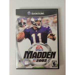 Madden NFL 2002 (Nintendo GameCube, 2001) – Complete with Manual &‎ Case